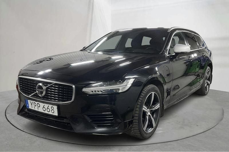 Begagnad Volvo V90 R-Design 390 HK (286 kW) 2019 Svart Kombi