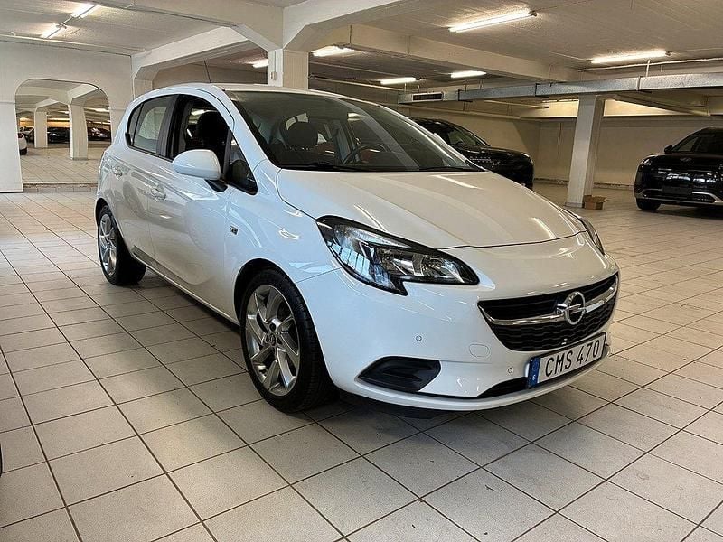 Vit Begagnad 2018 Opel Corsa Enjoy Halvkombi | 104 900 kr (Lite dyr) - Bild 1/3
