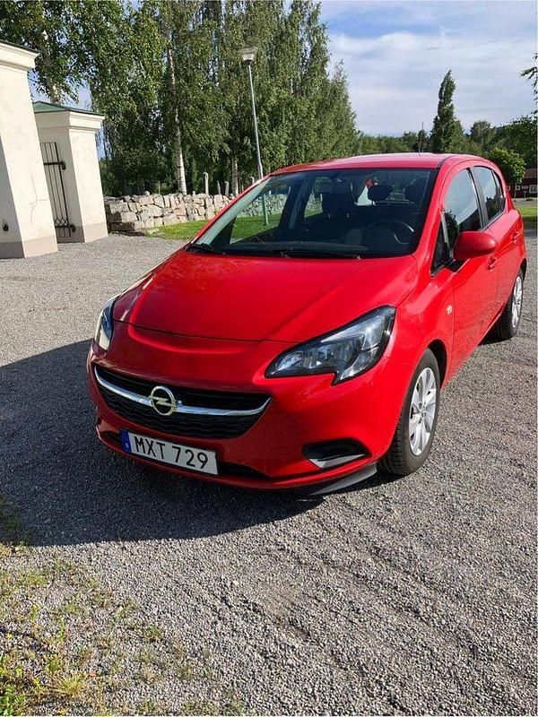 Röd Begagnad 2016 Opel Corsa Enjoy Halvkombi | 74 500 kr (Bra pris) - Bild 1/4