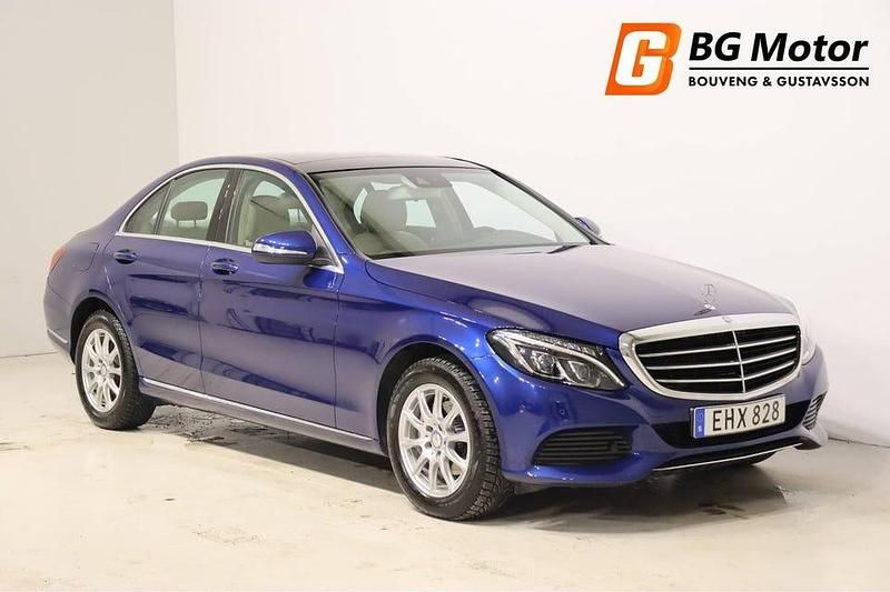 Blå Begagnad 2014 Mercedes C180 Exclusive Sedan | 219 900 kr (Marknadspris) - Bild 1/4