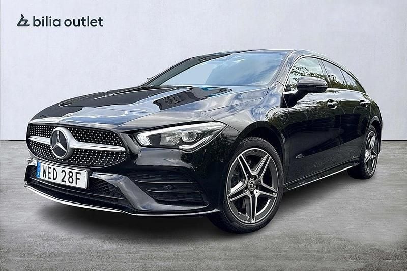 Svart Begagnad 2020 Mercedes CLA250e Shooting Brake AMG Kombi | 289 900 kr (Marknadspris) - Bild 1/3