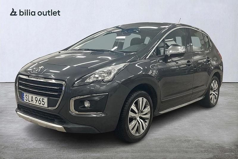 Begagnad Peugeot 3008 Allure 120 HK (88 kW) 2016 Mörkgrå Kombi