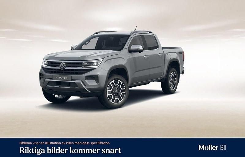 Grå (dark grey metallic) Begagnad 2023 VW Amarok Pickup | 619 000 kr (Marknadspris) - Bild 1/3
