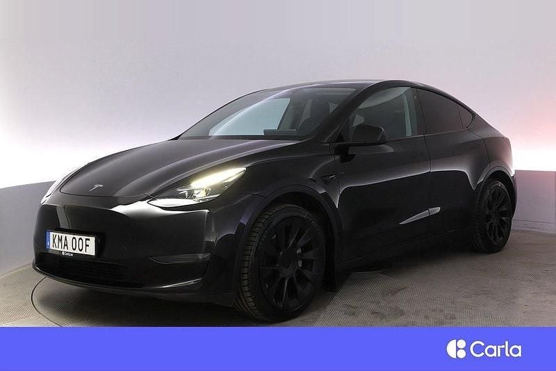 Svart Begagnad 2021 Tesla Model Y Long Range AWD SUV | 382 900 kr (Marknadspris) - Bild 1/4