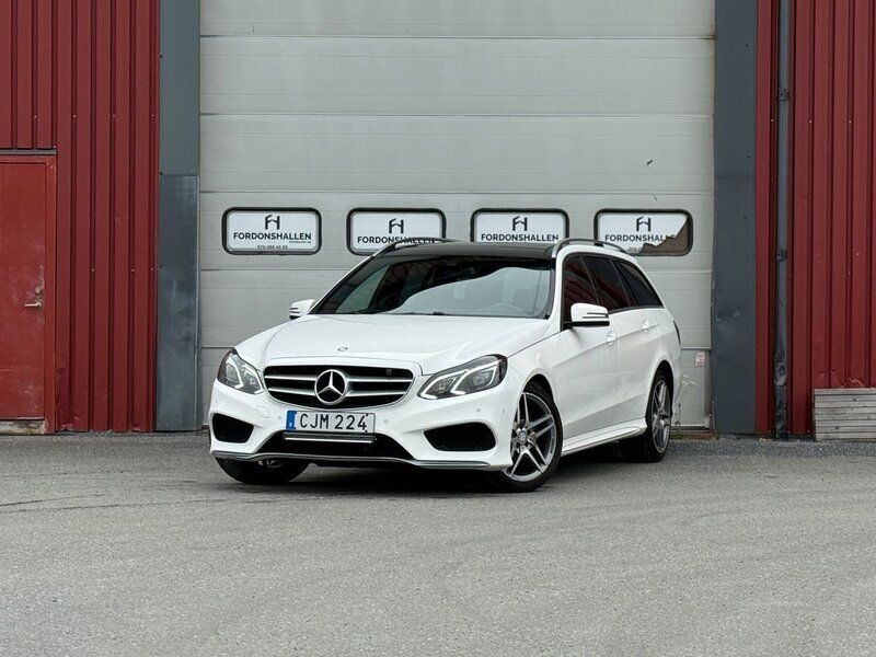 Vit Begagnad 2015 Mercedes E250 Avantgarde Kombi | 189 900 kr (Lite dyr) - Bild 1/4