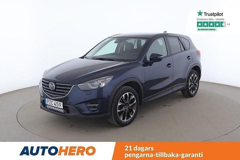 Blå Begagnad 2015 Mazda CX-5 Optimum SUV | 150 000 kr (Marknadspris) - Bild 1/4