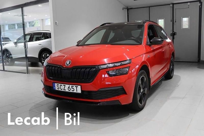 Röd Begagnad 2021 Skoda Kamiq Monte Carlo SUV | 179 500 kr (Bra pris) - Bild 1/4