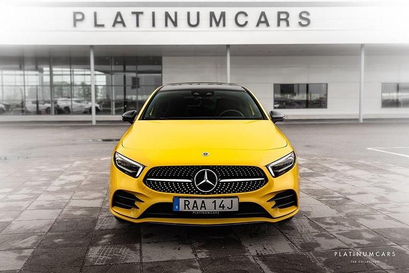 Begagnad Mercedes A250 Premium Plus 218 HK (160 kW) 2022 Gul Halvkombi