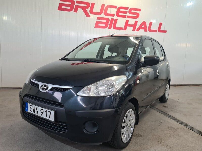 Svart Begagnad 2008 Hyundai i10 Halvkombi | 32 900 kr (Marknadspris) - Bild 1/4