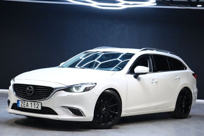 Vit Begagnad 2018 Mazda 6 Kombi | 164 900 kr (Lite dyr) - Bild 1/4