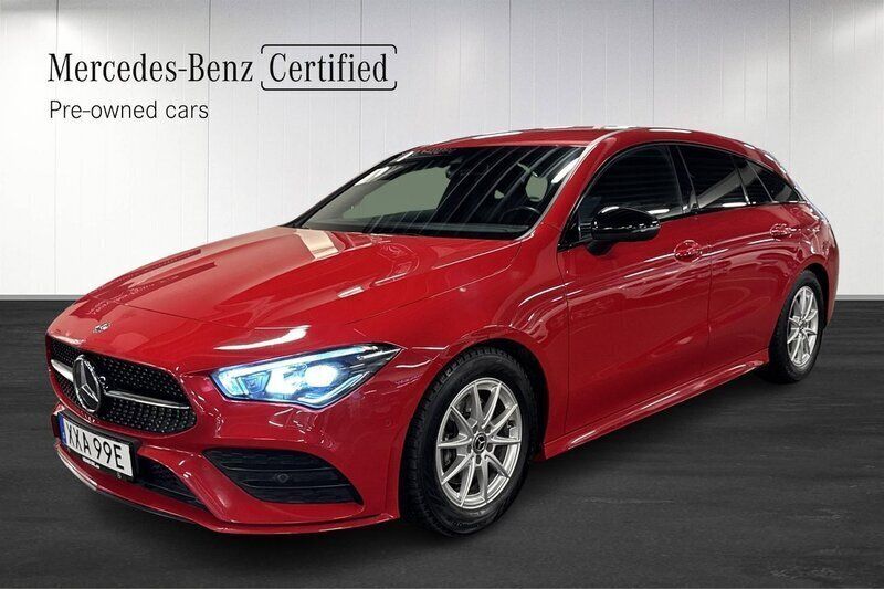 Röd Begagnad 2019 Mercedes CLA180 Shooting Brake AMG Kombi | 279 000 kr (Marknadspris) - Bild 1/4