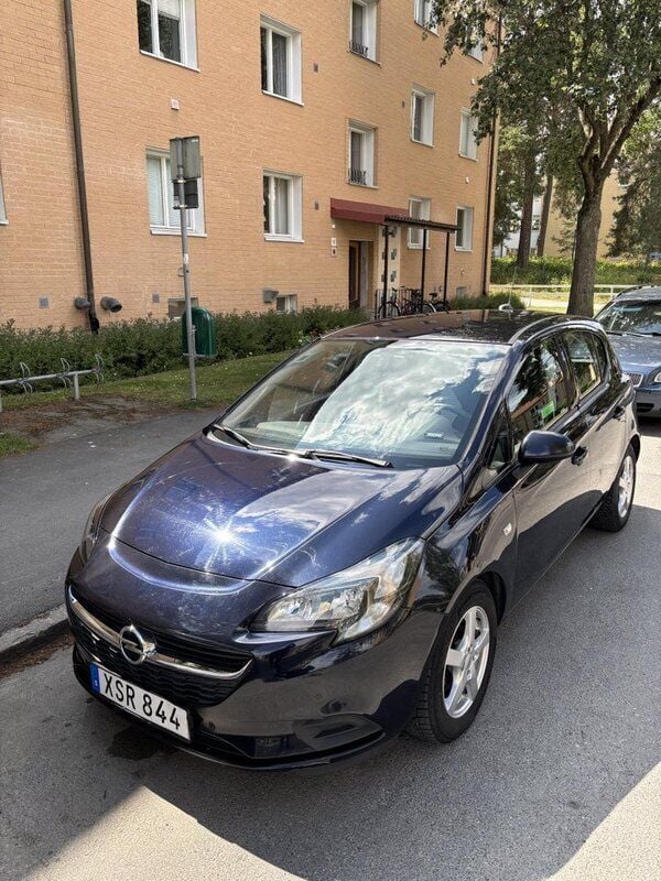 Blå Begagnad 2018 Opel Corsa Enjoy Halvkombi | 105 000 kr (Marknadspris) - Bild 1/4