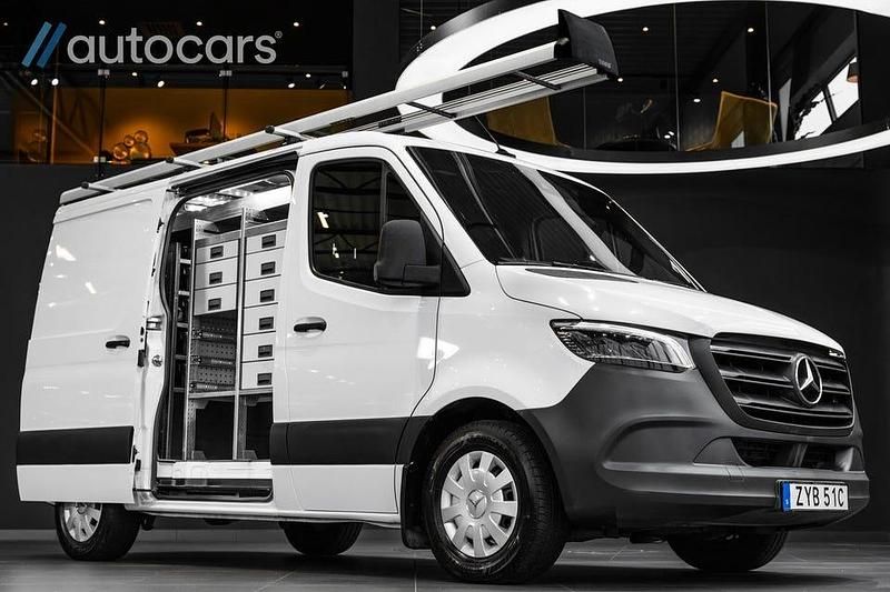 Vit Begagnad 2019 Mercedes Sprinter Van | 325 000 kr (Lite dyr) - Bild 1/4