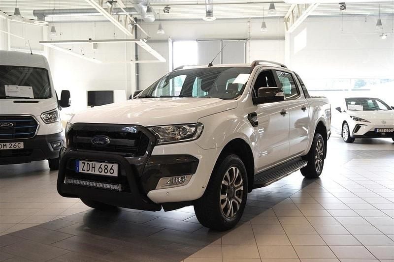 Vit Begagnad 2018 Ford Ranger SEL Pickup | 274 900 kr (Marknadspris) - Bild 1/4