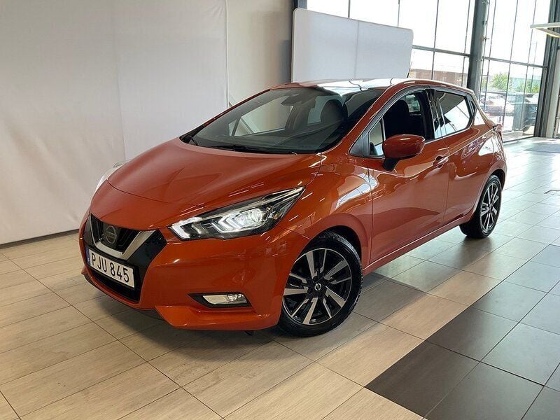 Orange Begagnad 2017 Nissan Micra Halvkombi | 109 900 kr (Lite dyr) - Bild 1/4