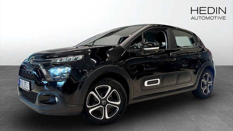 Svart Begagnad 2021 Citroën C3 Feel Halvkombi | 119 800 kr (Bra pris) - Bild 1/4