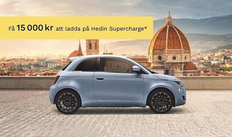 Röd (pink) Begagnad 2023 Fiat 500e Halvkombi | 304 900 kr (Dyr) - Bild 1/4