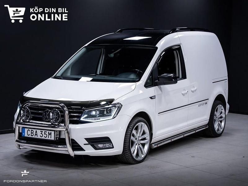 Vit Begagnad 2019 VW Caddy Edition Minibuss | 239 900 kr - Bild 1/4