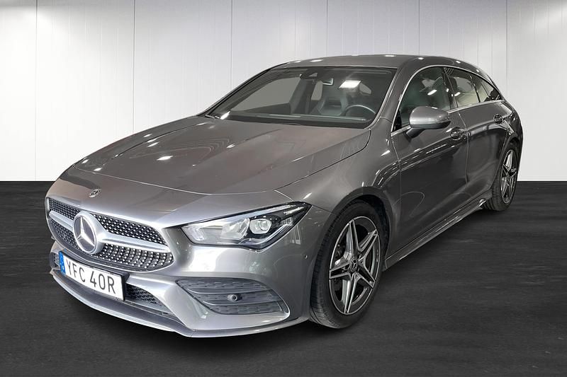 Grå Begagnad 2020 Mercedes CLA180 Shooting Brake Kombi | 259 900 kr - Bild 1/4