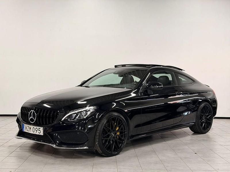 Begagnad Mercedes C300 AMG line 245 HK (180 kW) 2015 Svart Sportkupé