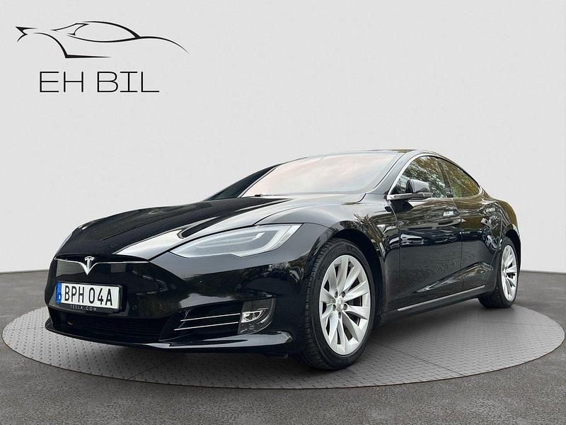 Svart Begagnad 2021 Tesla Model S Long Range AWD Halvkombi | 299 900 kr - Bild 1/4