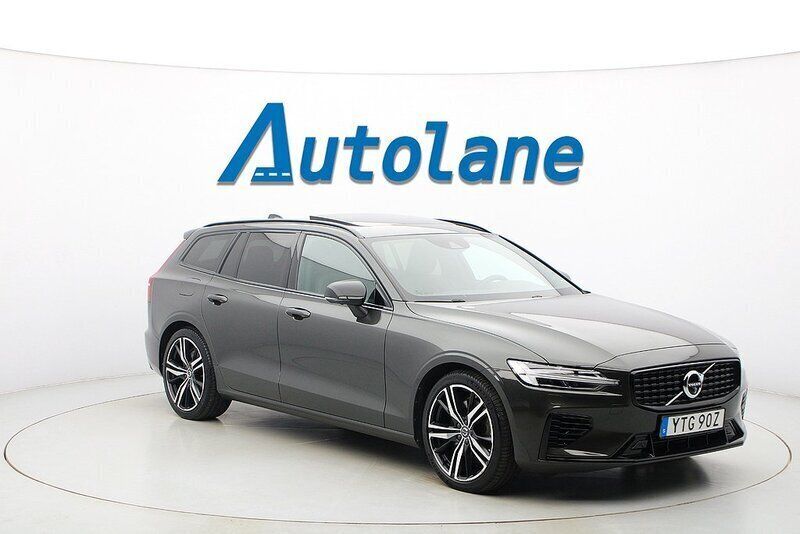 Grå Begagnad 2021 Volvo V60 R-Design Kombi | 399 900 kr (Marknadspris) - Bild 1/3