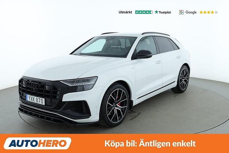 Vit Begagnad 2018 Audi Q8 S-Line SUV | 538 000 kr (Superpris) - Bild 1/4