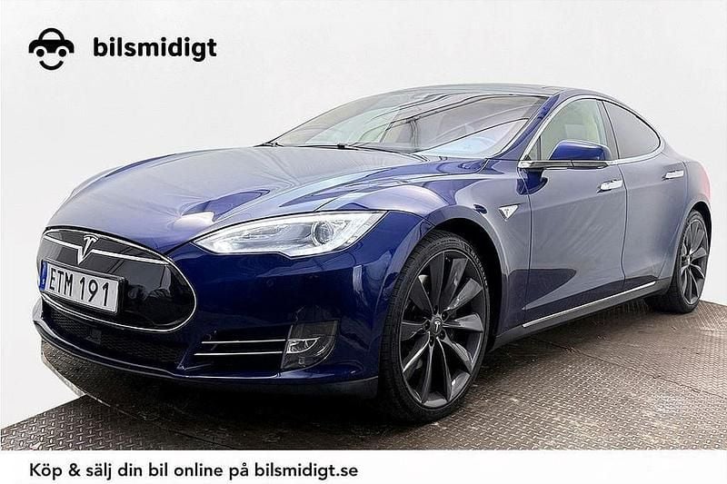 Blå Begagnad 2015 Tesla Model S Halvkombi | 189 900 kr - Bild 1/3