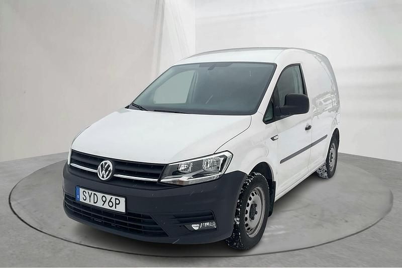 Vit Begagnad 2020 VW Caddy Minibuss | 189 000 kr (Bra pris) - Bild 1/4
