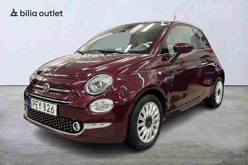 Röd Begagnad 2017 Fiat 500 Halvkombi | 89 900 kr - Bild 1/1