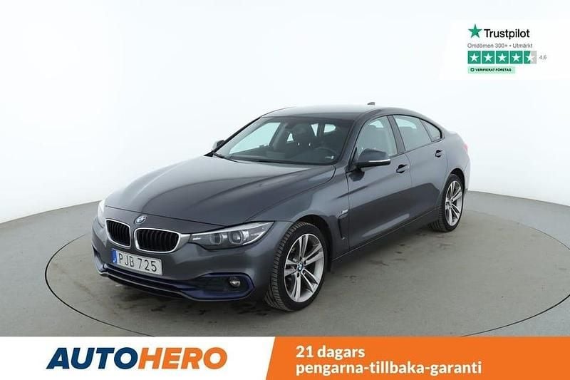 Grå Begagnad 2018 BMW 420 Gran Coupé Sport Line Sportkupé | 206 000 kr (Marknadspris) - Bild 1/4