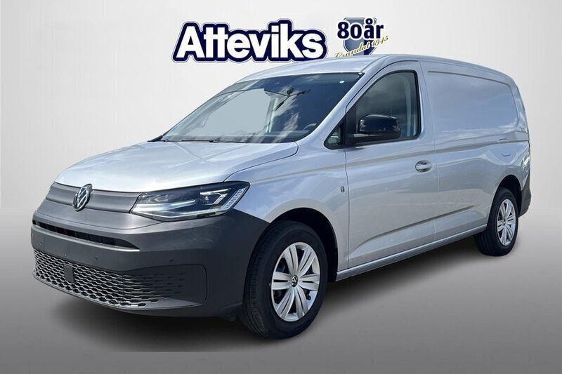 Silver Ny 2025 VW Caddy Maxi Minibuss | 409 875 kr (Superpris) - Bild 1/4