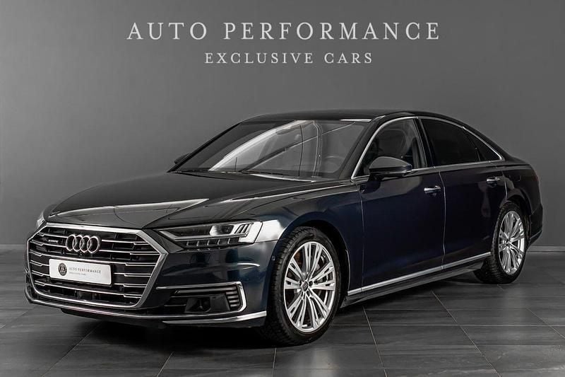 Mörkblå Begagnad 2021 Audi A8 Premium Sedan | 569 900 kr - Bild 1/4