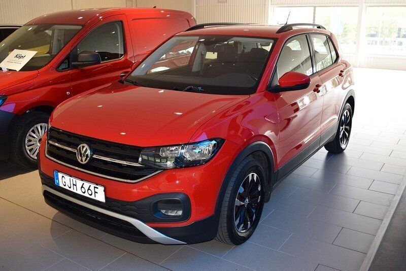 Röd Begagnad 2019 VW T-Cross SUV | 167 800 kr (Marknadspris) - Bild 1/4