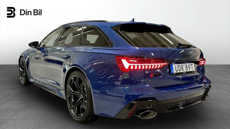 Ny Audi RS6 Performance 630 HK (463 kW) 2026 Blå Kombi