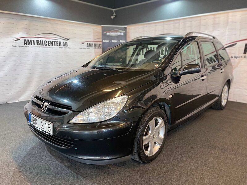 Svart Begagnad 2003 Peugeot 307 Kombi | 29 900 kr (Marknadspris) - Bild 1/4