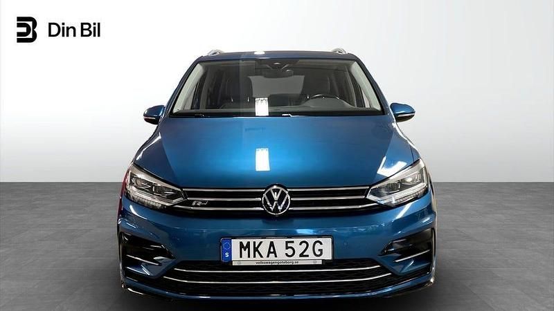 Begagnad VW Touran R-line 150 HK (110 kW) 2021 Blå Minibuss