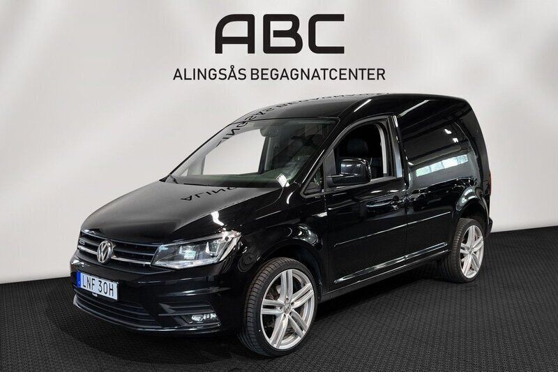 Svart Begagnad 2020 VW Caddy Minibuss | 239 000 kr (Marknadspris) - Bild 1/4