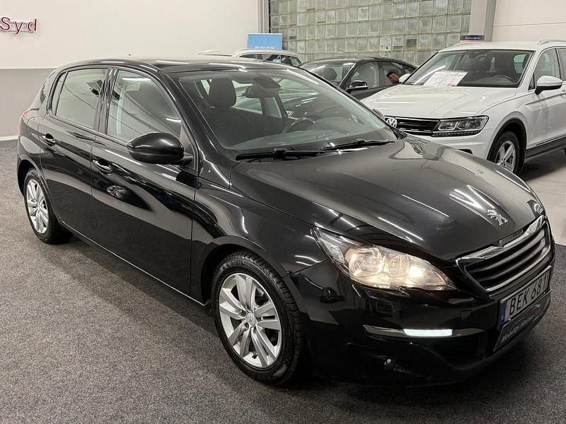 Begagnad Peugeot 308 Active 92 HK (67 kW) 2014 Svart Halvkombi
