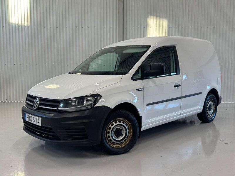 Vit Begagnad 2018 VW Caddy Minibuss | 129 900 kr (Marknadspris) - Bild 1/4