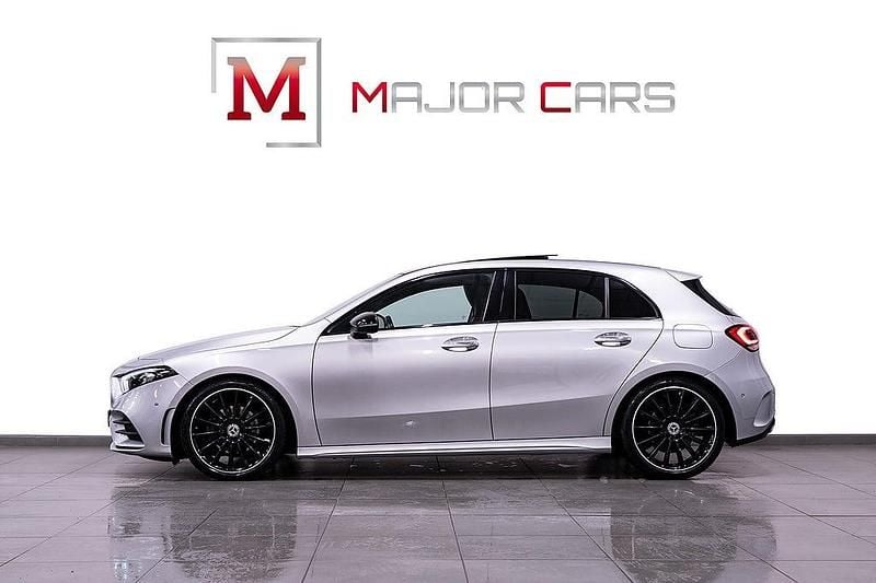 Begagnad Mercedes A200 AMG 163 HK (119 kW) 2018 Silver Halvkombi
