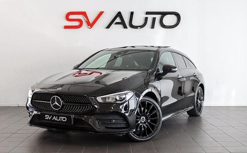 Svart Begagnad 2020 Mercedes CLA250e Shooting Brake AMG Kombi | 349 900 kr (Lite dyr) - Bild 1/4