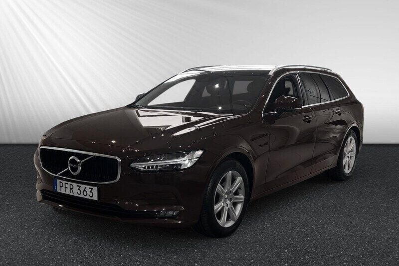 Mörkbrun Begagnad 2017 Volvo V90 Business Edition Kombi | 214 400 kr (Marknadspris) - Bild 1/4