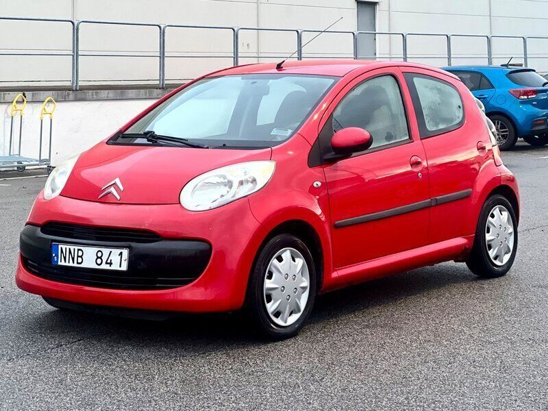 Röd Begagnad 2007 Citroën C1 Halvkombi | 19 800 kr (Marknadspris) - Bild 1/4