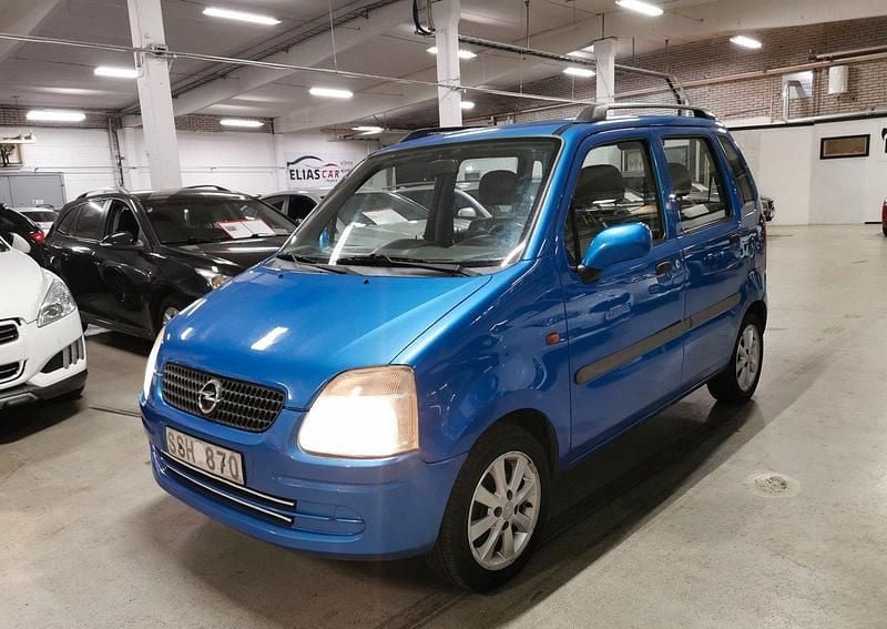 Blå Begagnad 2001 Opel Agila Halvkombi | 17 500 kr - Bild 1/4