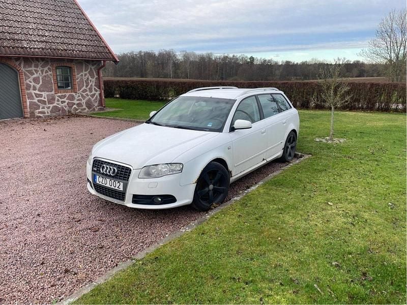 Vit Begagnad 2008 Audi A4 S-Line Kombi | 10 000 kr (Bra pris) - Bild 1/4