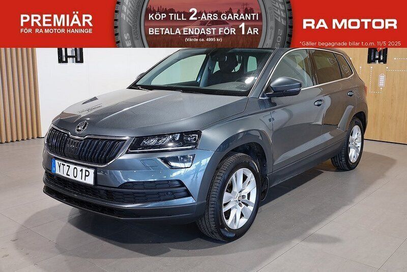 Grå Begagnad 2018 Skoda Karoq Business Line SUV | 199 900 kr (Marknadspris) - Bild 1/3