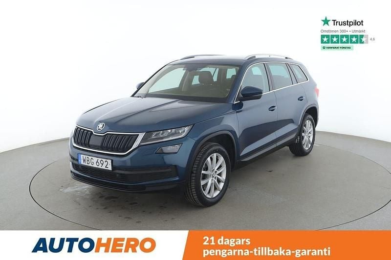 Mörkblå Begagnad 2017 Skoda Kodiaq Business Line SUV | 234 000 kr (Marknadspris) - Bild 1/4