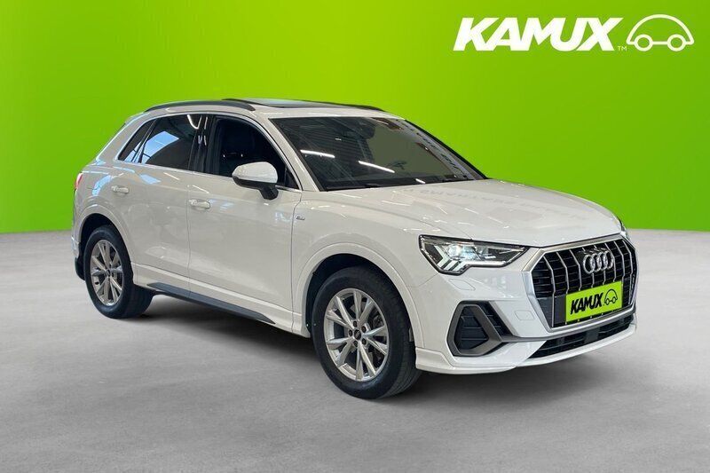 Vit Begagnad 2022 Audi Q3 S-Line SUV | 354 800 kr (Bra pris) - Bild 1/4