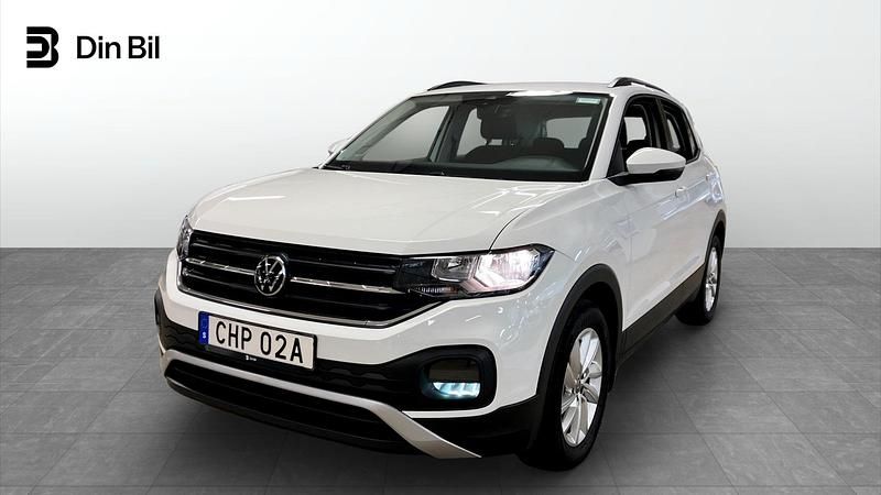 Vit Begagnad 2022 VW T-Cross SUV | 184 500 kr (Marknadspris) - Bild 1/4